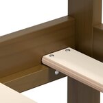 vidaXL Lit de jour sans matelas marron miel bois pin massif 90x200 cm