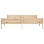 vidaXL Cadre de lit sans matelas bois massif de pin 200x200 cm