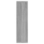 vidaXL Armoire à miroir avec LED Sonoma gris 76x15x55 cm