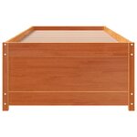 vidaXL Lit de jour sans matelas cire marron 90x200 cm bois pin massif