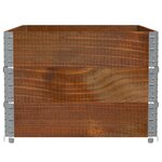 vidaXL Jardinière marron 120x80 cm bois massif de pin