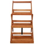 vidaXL Support de jardinière à 3 niveaux 50x63x80 cm Acacia solide