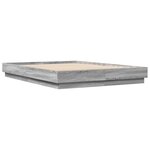 vidaXL Cadre de lit sans matelas sonoma gris 160x200 cm