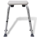 vidaXL Chaise de douche Aluminium Blanc