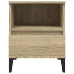 vidaXL Table de chevet Chêne sonoma 40x35x50 cm