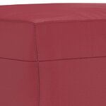 vidaXL Ensemble de canapés 3 Pièces et coussins Rouge bordeaux Similicuir