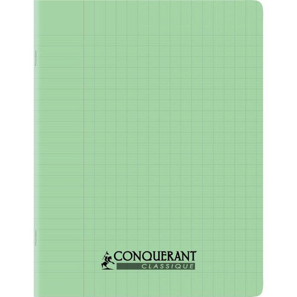 Cahier 17x22 cm 32 pages Seyès interligne 3mm piqûre papier 90g Couverture polypropylène