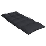 vidaXL Coussins de chaise à dossier haut lot de 4 noir tissu oxford