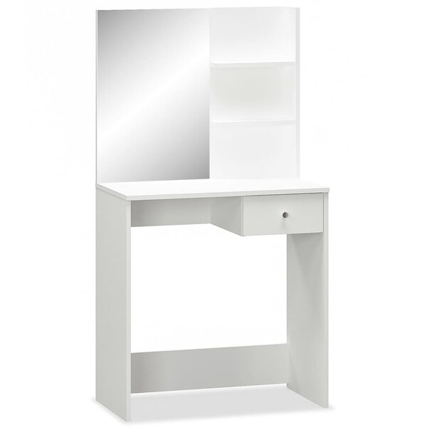 vidaXL Coiffeuse Bois d’ingénierie 75x40x141 cm Blanc