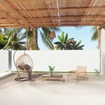 vidaXL Auvent latéral rétractable Crème 160x1000 cm