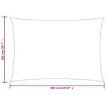 vidaXL Voile d'ombrage 160 g/m² rectangulaire vert clair 2x3 5 m PEHD