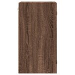 vidaXL Armoire murale avec portes en verre chêne marron 35x37x68 5 cm