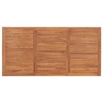 vidaXL Table Batavia 200x100x75 cm Bois de teck massif