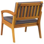 Chaises de jardin vidaXL 2 Pièces 59 5x70 5x72 5 cm en bois massif d'acacia