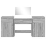 vidaXL Ensemble de coiffeuse 4 Pièces sonoma gris bois d'ingénierie