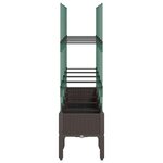 vidaXL Jardinière avec treillis marron 160x40x142 5 cm PP