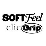 Stylo à bille rétractable Soft Feel Clic grip pointe moyenne rouge BIC