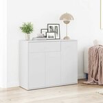 vidaXL Buffet Blanc 88x30x70 cm Bois d'ingénierie