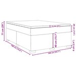 vidaXL Sommier à lattes de lit avec matelas Crème 140x190 cm Tissu
