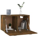 vidaXL Armoire murale Chêne fumé 60x36 5x35 cm Bois d'ingénierie