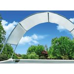 Intex Auvent pour piscine Gris clair