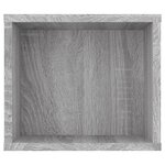 vidaXL Armoire TV suspendue Sonoma gris 100x30x26 5 cm Bois Ingénierie