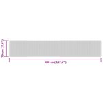 vidaXL Tapis rectangulaire marron foncé 70x400 cm bambou