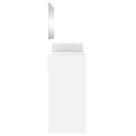 vidaXL Ensemble de coiffeuse 3 Pièces blanc bois d'ingénierie