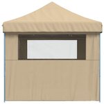 vidaXL Tente de réception pliable escamotable avec 4 parois latérales