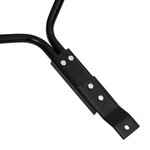 vidaXL Rouleau à gazon de jardin et colliers d'aérateur noir 63 L fer