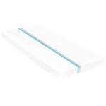vidaXL Lit de repos avec matelas 90x200 cm Gris Bois de pin massif