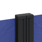 vidaXL Auvent latéral rétractable bleu 180x600 cm