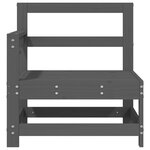 vidaXL Canapés d'angle de jardin 2 Pièces gris bois de pin massif