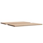 vidaXL Dessus de table 2 Pièces 60x30x2 5cm rectangulaire bois pin massif