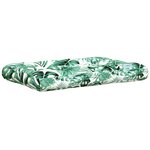 vidaXL Coussins de palette lot de 5 motif de feuilles tissu
