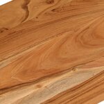 vidaXL Dessus de bureau 100x60x2 5 cm rectangulaire bois massif acacia