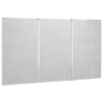 Tableau magnétique panneau écriture école maison bureau pliable 120 x 100 x 1 7 cm aluminium 02_0045517