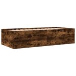 vidaXL Lit de jour et tiroirs chêne fumé 90x200 cm bois d'ingénierie
