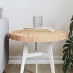 vidaXL Dessus de table rond Ø40x3 cm bois de pin massif