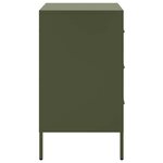 vidaXL Tables de chevet 2 Pièces vert olive 36x39x68 cm