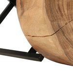 vidaXL Ensemble de tables d'appoint 2 Pièces Bois d'acacia massif