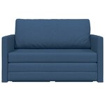 vidaXL Canapé Lit Sol 2-en-1 Bleu 124x71x78 cm Tissu