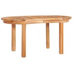 Salon de jardin meuble d'extérieur ensemble de mobilier 5 pièces en forme de banane bois de teck solide 02_0016580