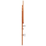 vidaXL Tête de lit cire marron 120 cm bois massif de pin