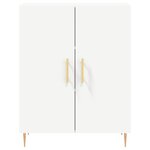 vidaXL Buffet haut Blanc 69 5x34x180 cm Bois d'ingénierie
