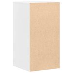 vidaXL Commode d'angle blanc 40x41x76 cm bois d'ingénierie
