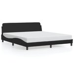 vidaXL Cadre de lit sans matelas noir 180x200 cm similicuir