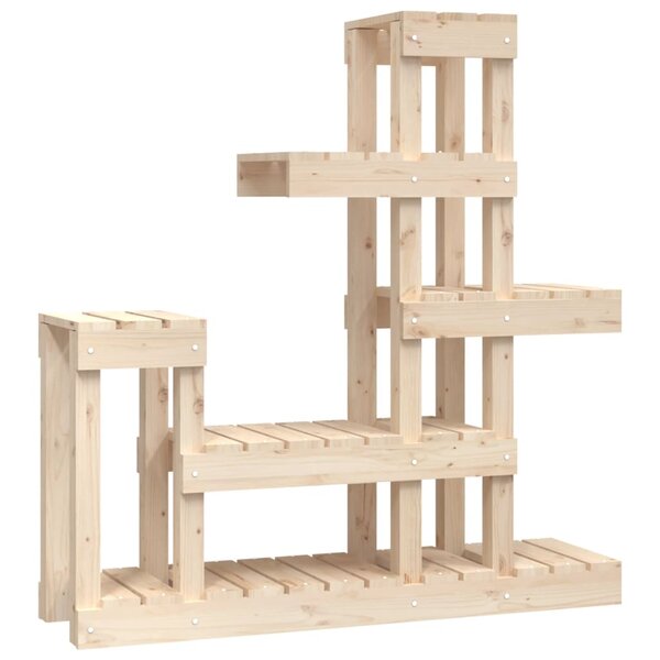 vidaXL Support à plantes 92x25x97 cm Bois massif de pin