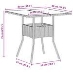 vidaXL Ensemble de salle à manger de jardin 3 pièces Gris clair en poly rattan