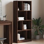 vidaXL Bibliothèque chêne marron 57x28 5x141 cm bois d'ingénierie